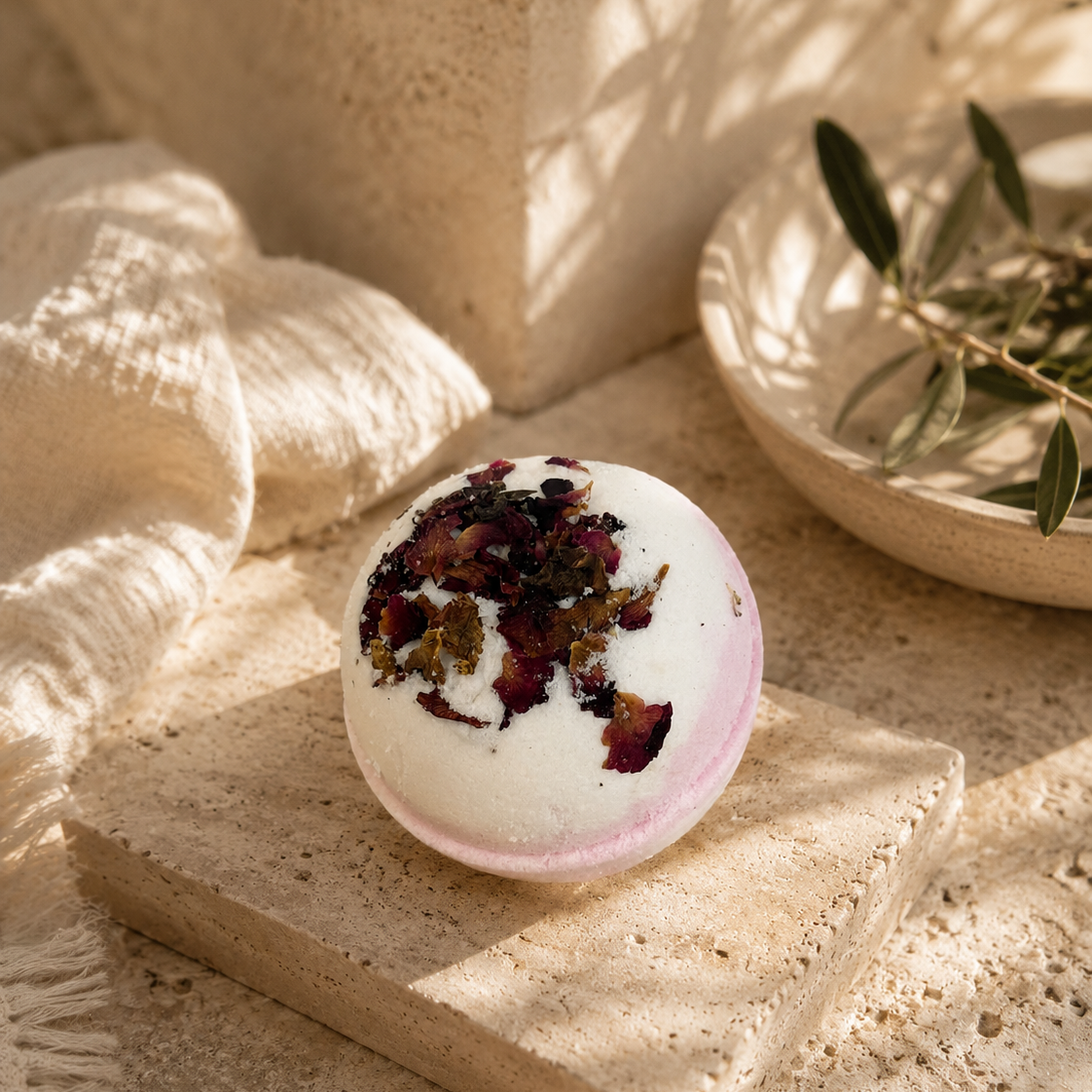 Serenity - Hemp Infused Bath Bomb by Mobaak Aromatherapy Shoppe