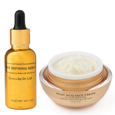 Pore Refining & Brightening Kojic Acid Skincare Set – Vegan, Hypoallergenic Duo by EpiLynx