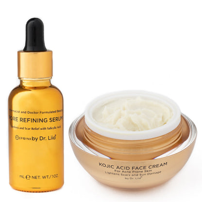 Pore Refining &amp; Brightening Kojic Acid Skincare Set – Vegan, Hypoallergenic Duo by EpiLynx