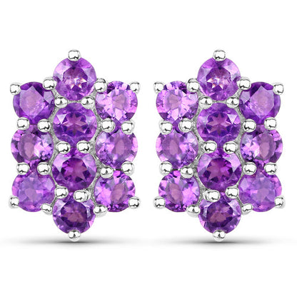 6.80 Carat Genuine Amethyst .925 Sterling Silver 3 Piece Jewelry Set (Ring, Earrings, and Pendant w/ Chain) by Bids.com