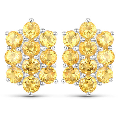 6.60 Carat Genuine Citrine .925 Sterling Silver 3 Piece Jewelry Set (Ring, Earrings, and Pendant w/ Chain) by Bids.com