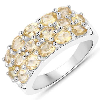 8.32 Carat Genuine Citrine .925 Sterling Silver 3 Piece Jewelry Set (Ring, Earrings, and Pendant w/ Chain) by Bids.com