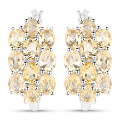 8.32 Carat Genuine Citrine .925 Sterling Silver 3 Piece Jewelry Set (Ring, Earrings, and Pendant w/ Chain) by Bids.com