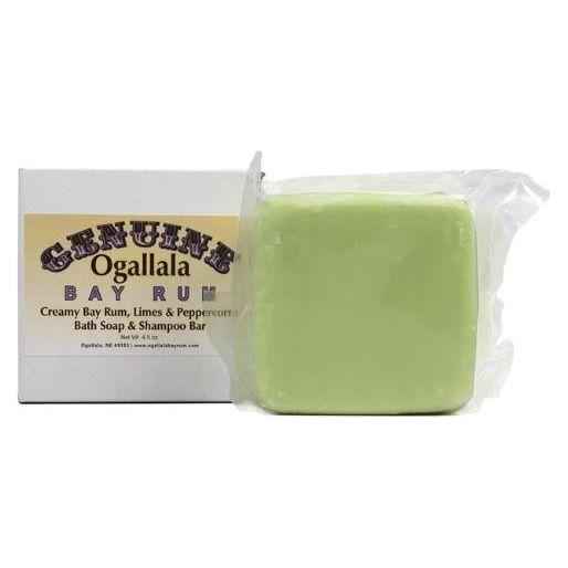 Ogallala Bay Rum, Limes &amp; Peppercorns Creamy Soap &amp; Shampoo Bar 4.5 Oz