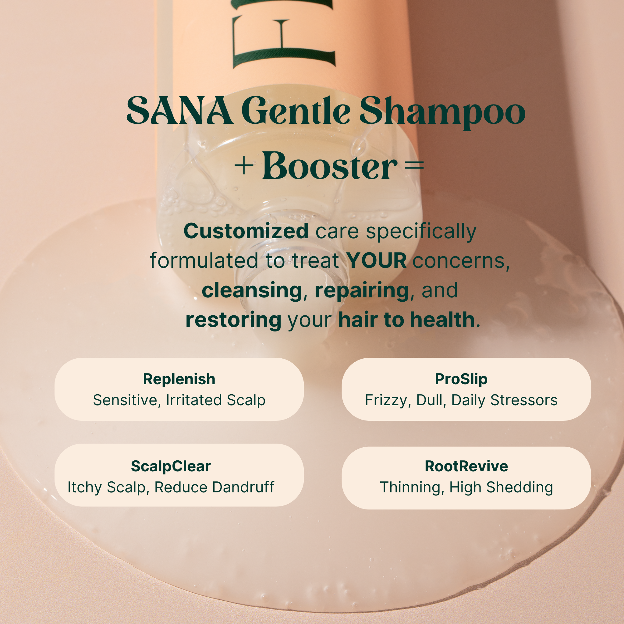 SANA Gentle Balance Shampoo - Infused w/ Hydrolyzed Collagen by Floraebeauty