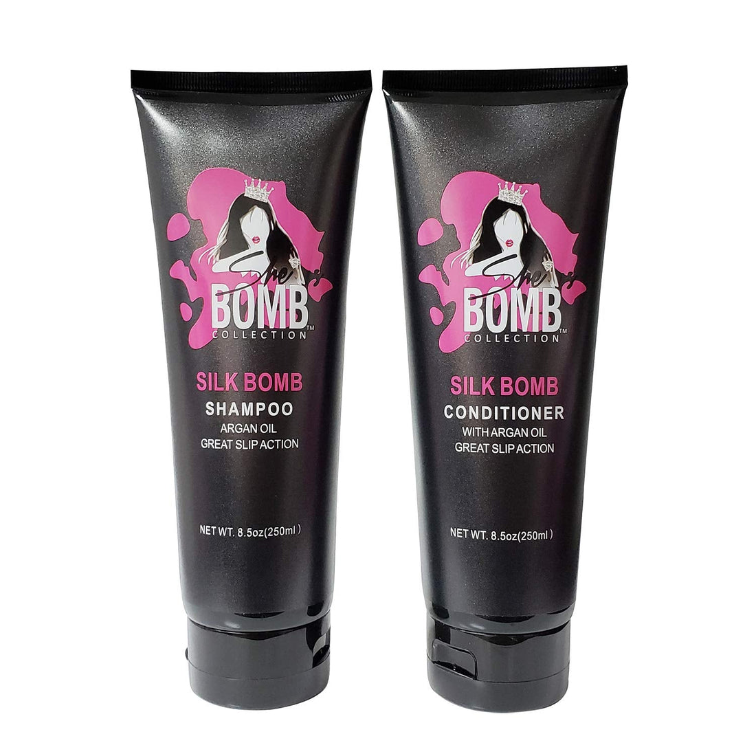 She Is Bomb Silk Bomb Shampoo and Conditioner 8.5 oz - DestGlow