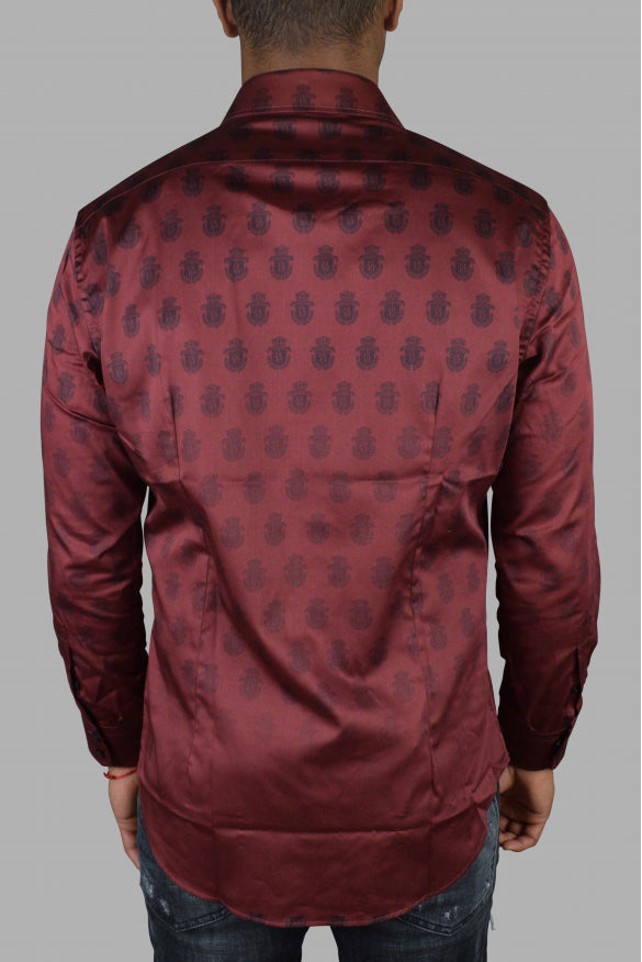 Billionaire Men Ls Milano All Over Shirt by Luosophy