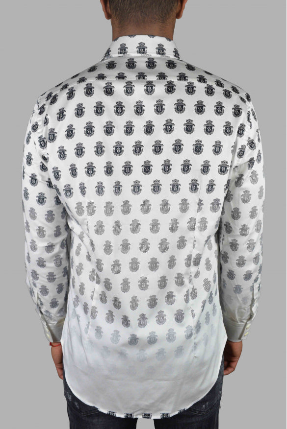 Billionaire Men Ls Milano All Over Shirt by Luosophy