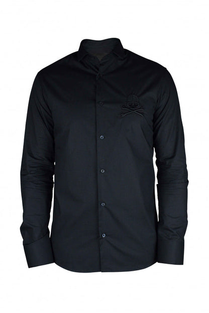 Philipp Plein Men Diamond Cut Ls Skull Shirt by Luosophy