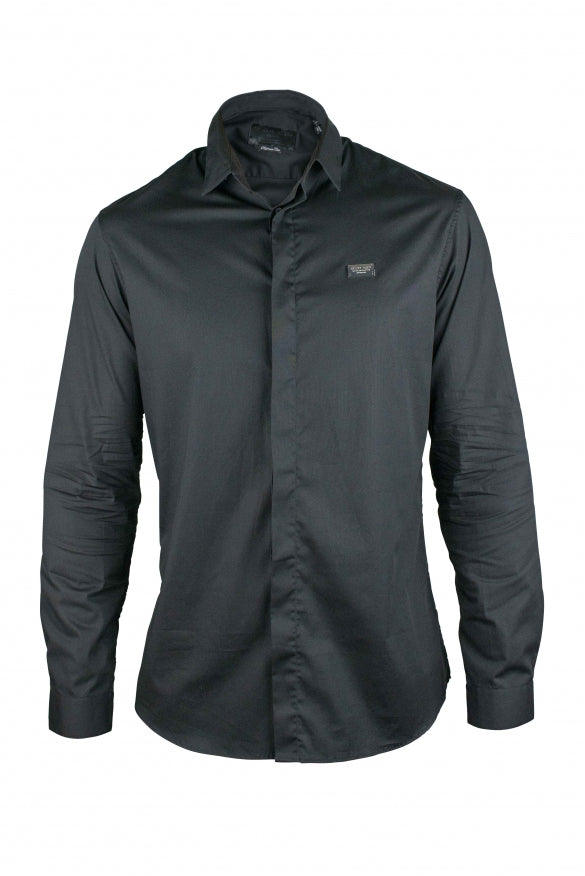 Philipp Plein Men Diamond Cut Ls Iconic Shirt by Luosophy
