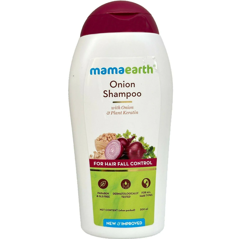 Mamaearth Onion Shampoo with Onion &amp; Plant Keratin For Hair Fall Control