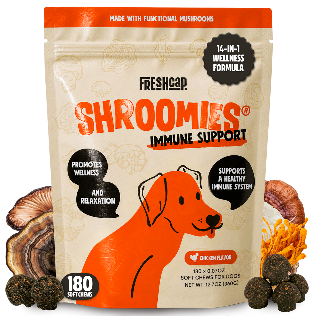 Organic Mushroom Complex for Dogs  DestGlow