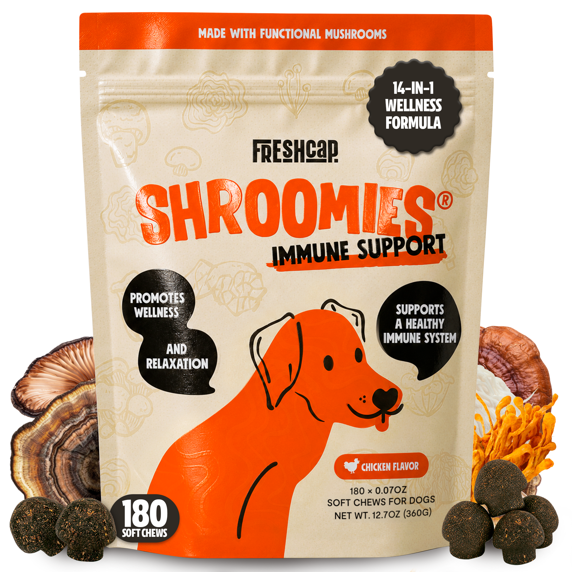 Organic Mushroom Complex for Dogs  DestGlow