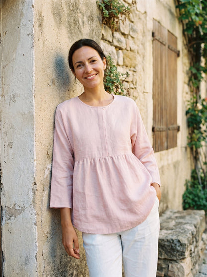 Linen Long-Sleeved Top SITKA by LINTICO