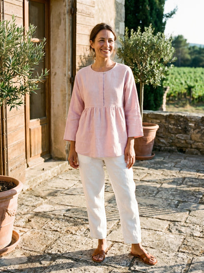Linen Long-Sleeved Top SITKA by LINTICO
