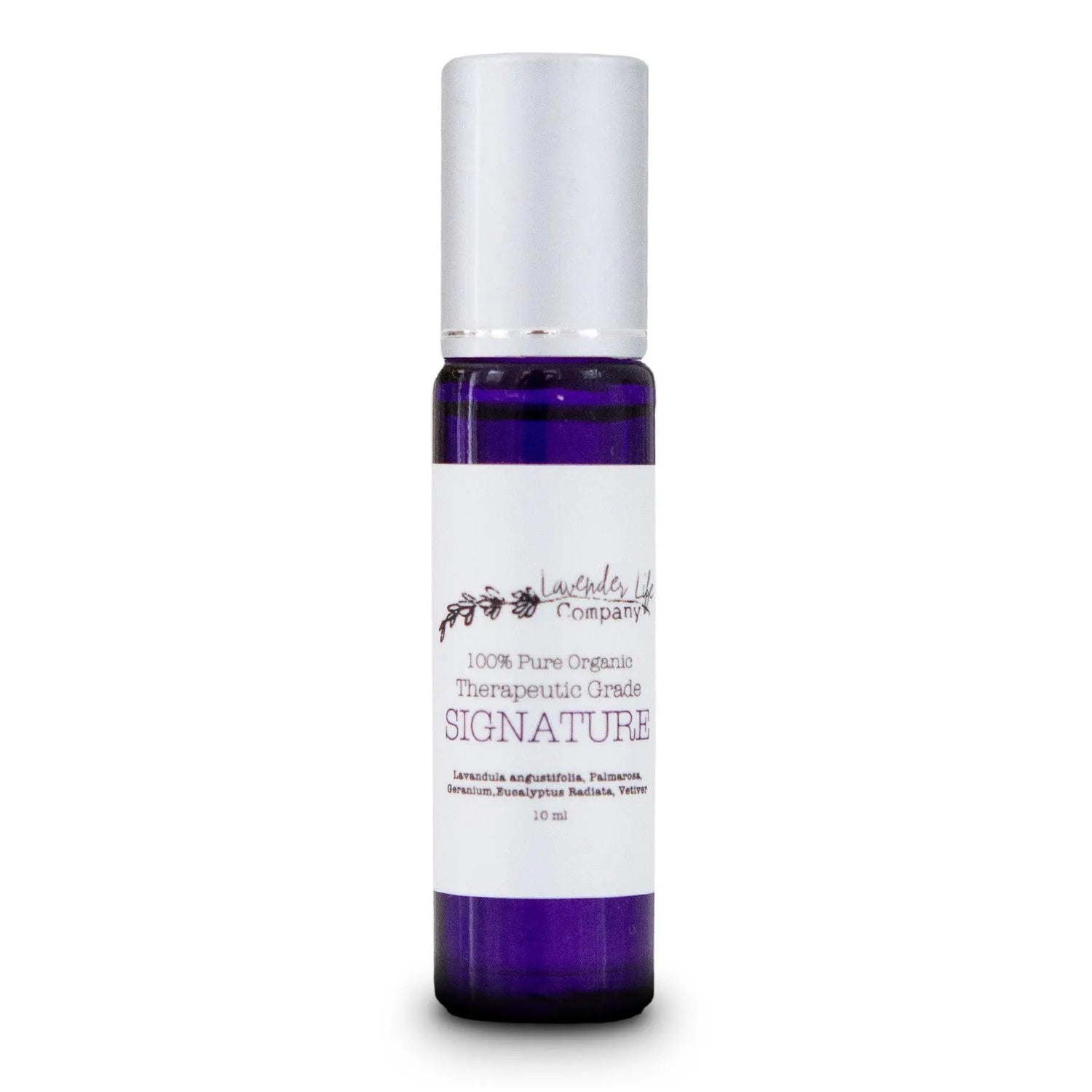 Signature Oil Roll-On - Signature Blend with Geranium, Eucalyptus and More - 100% Pure &amp; Organic by Lavender Life Company