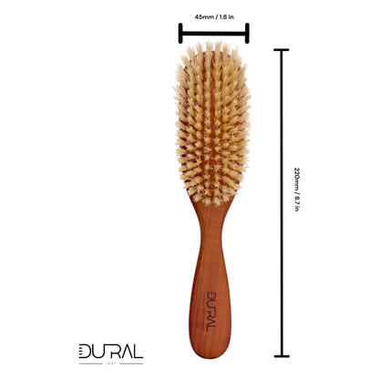 Dural Pear Wood big oval hair brush with natural bristles by Pasteur Pharmacy