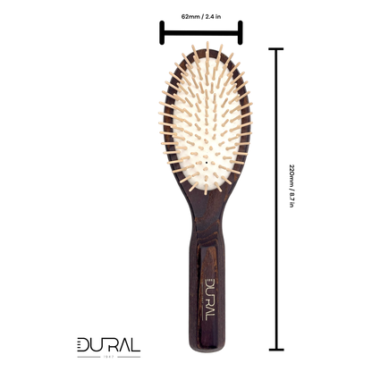 Dural Thermo-wood rubber cushion hair brush with wooden pins by Pasteur Pharmacy