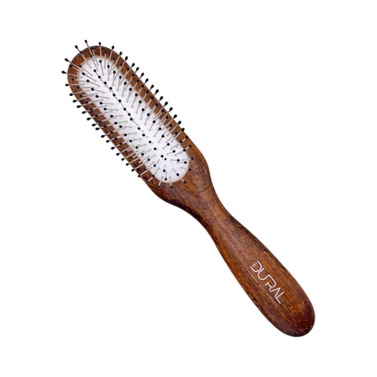 Dural Beech wood rubber cushion hair brush with steel pins and ball tips by Pasteur Pharmacy