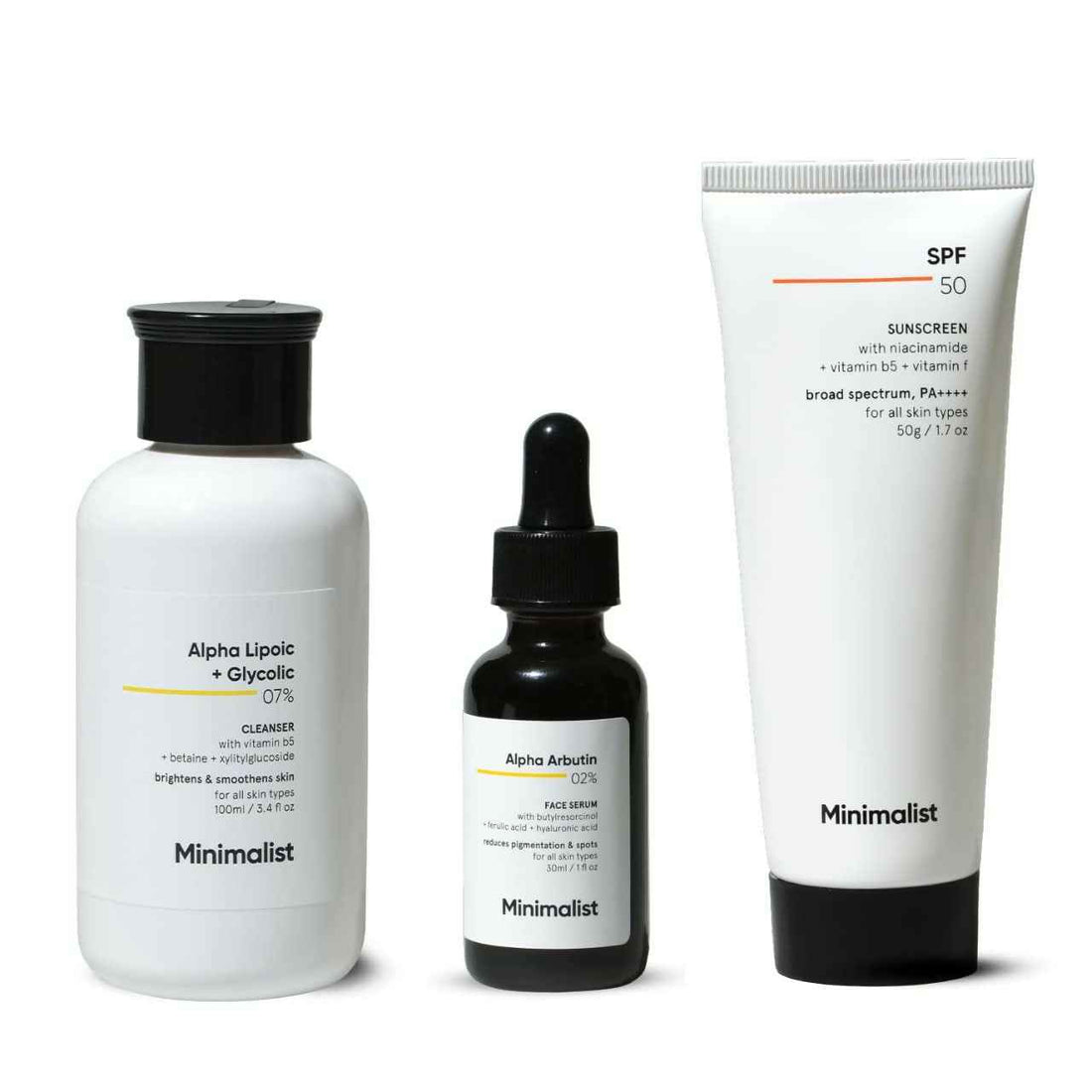 Minimalist Anti-Pigmentation Kit, Skin Care Routine Kit For Women &amp; Men