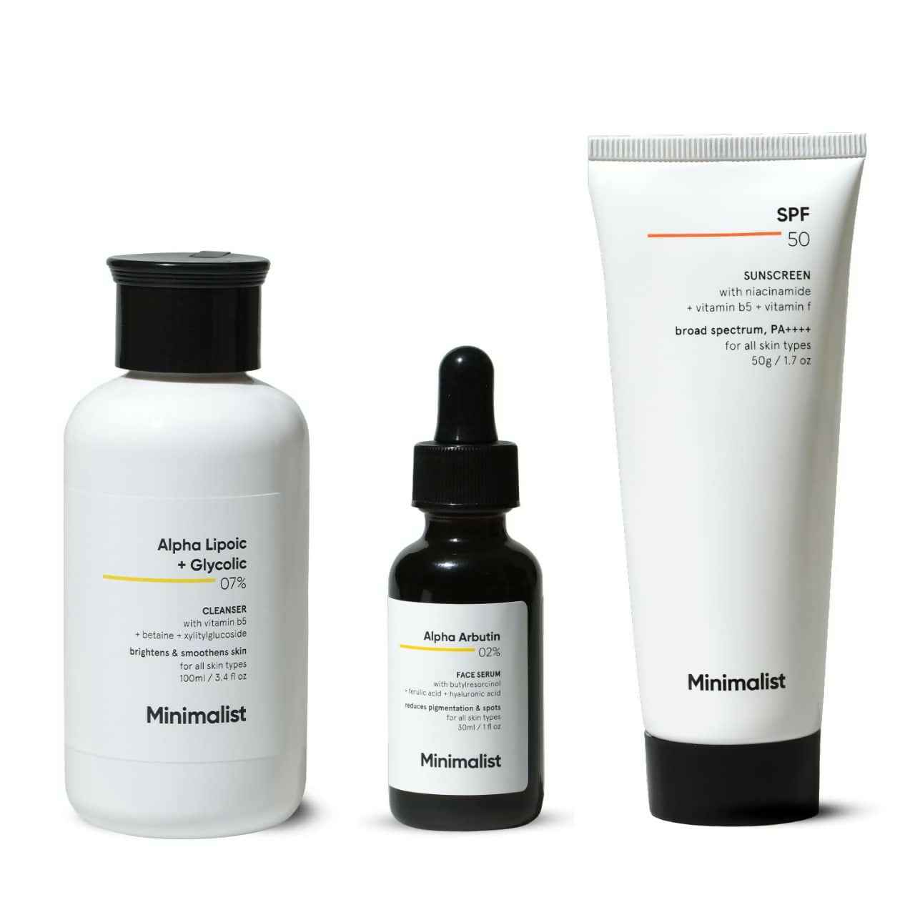 Minimalist Anti-Pigmentation Kit, Skin Care Routine Kit For Women &amp; Men
