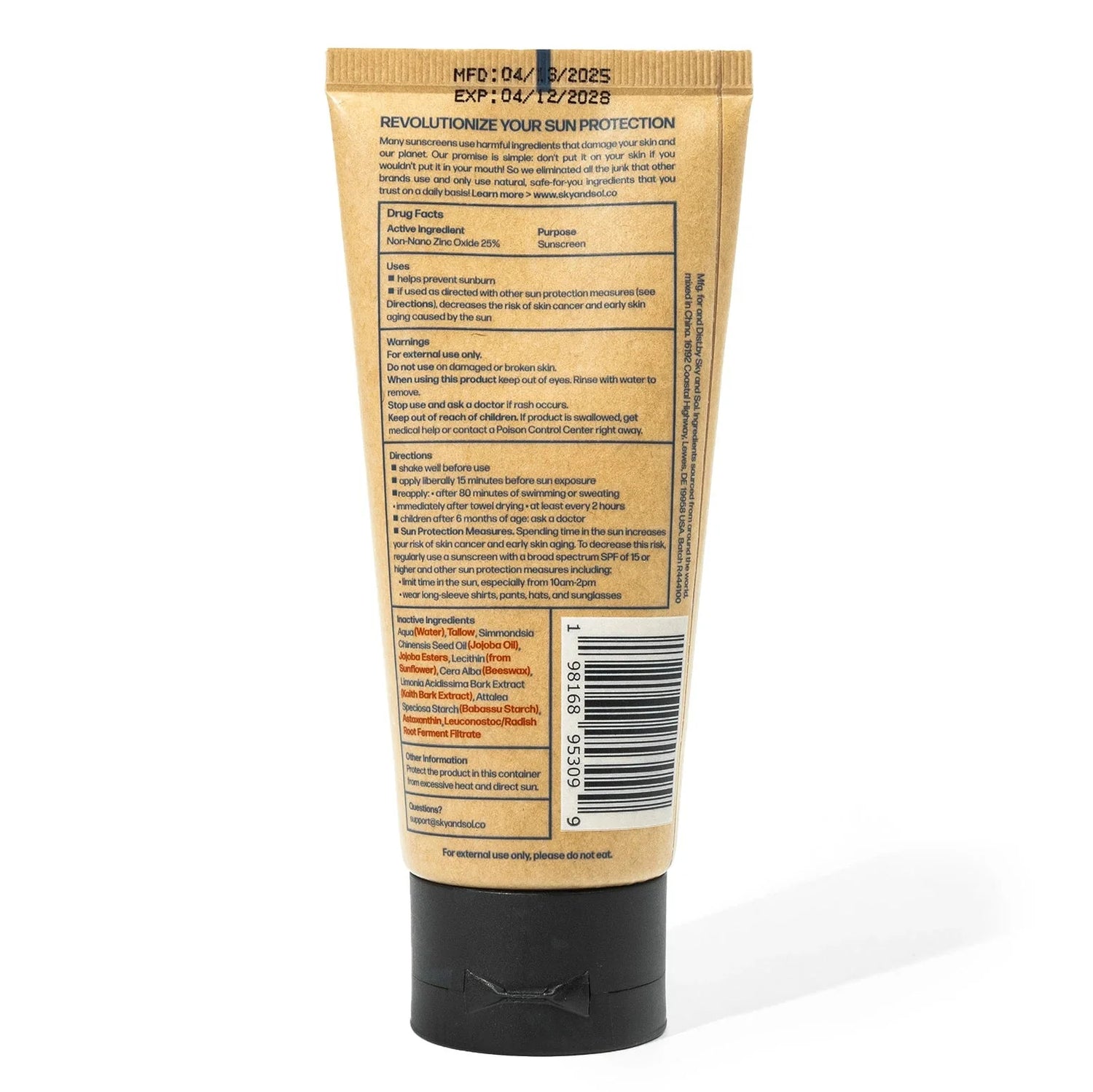 Sky and Sol Face &amp; Body Sunscreen by Sky and Sol