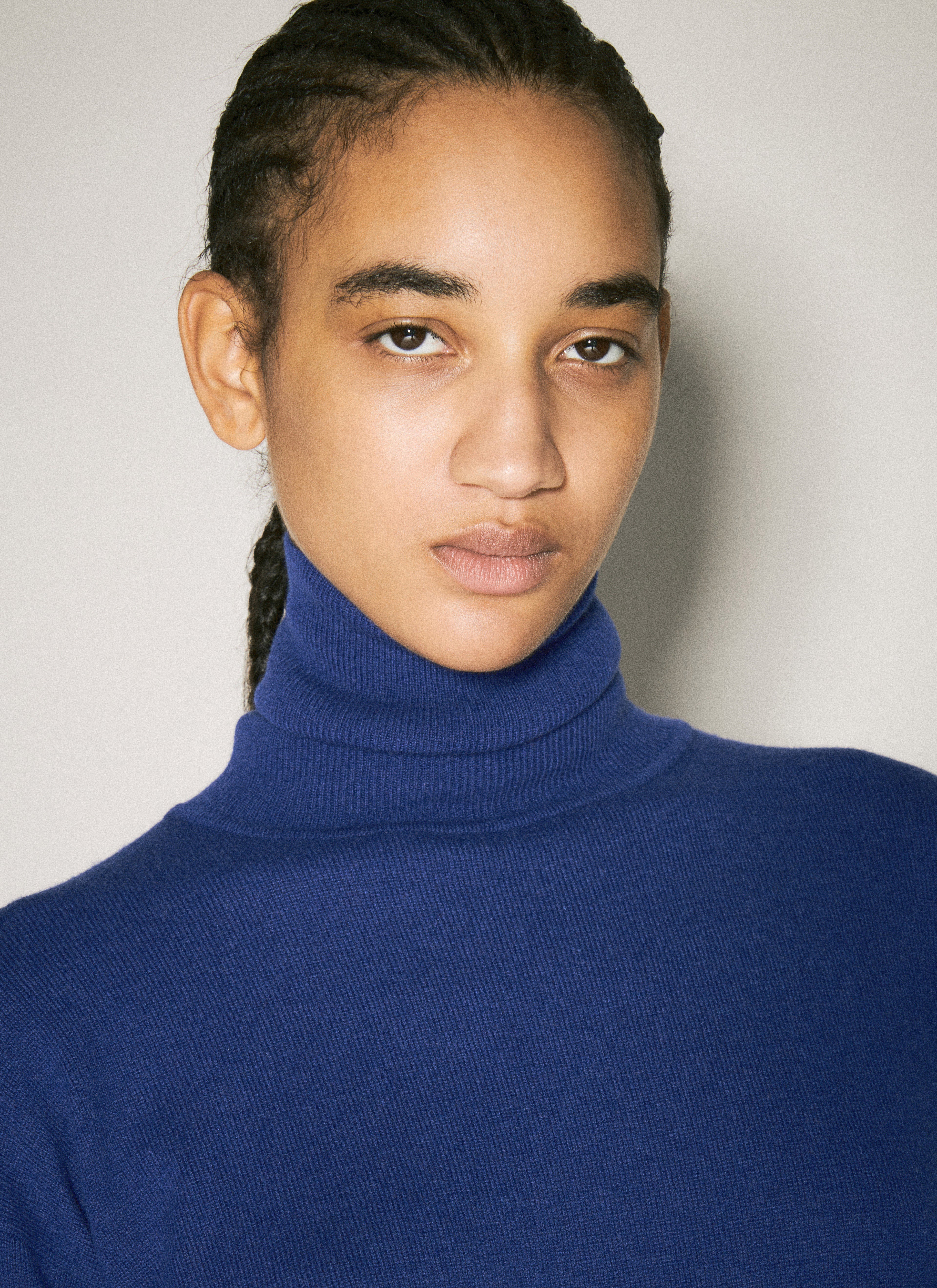 Saint Laurent Women Turtleneck Garter Sweater by Luosophy