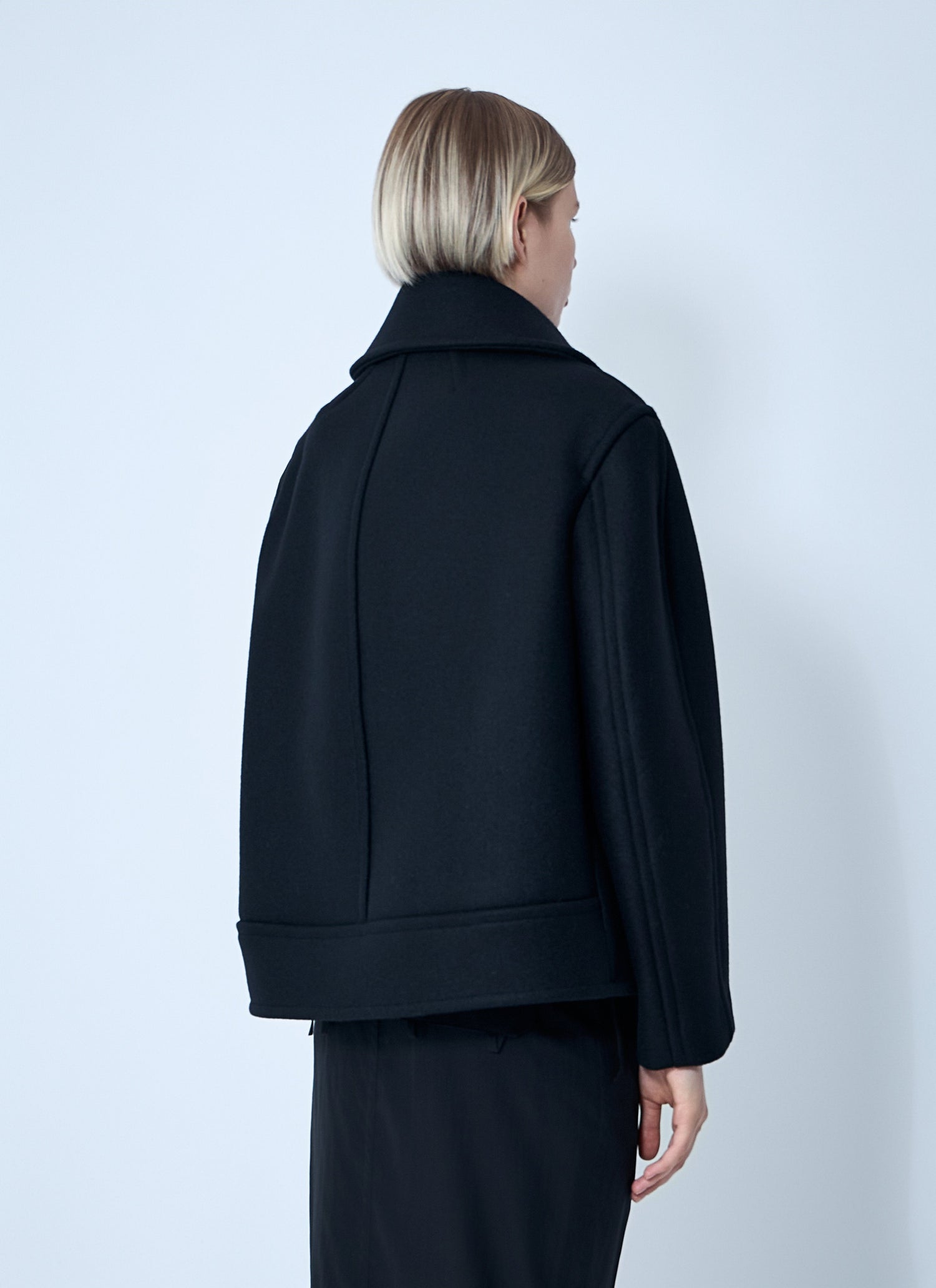 Saint Laurent Women Wool Coat by Luosophy