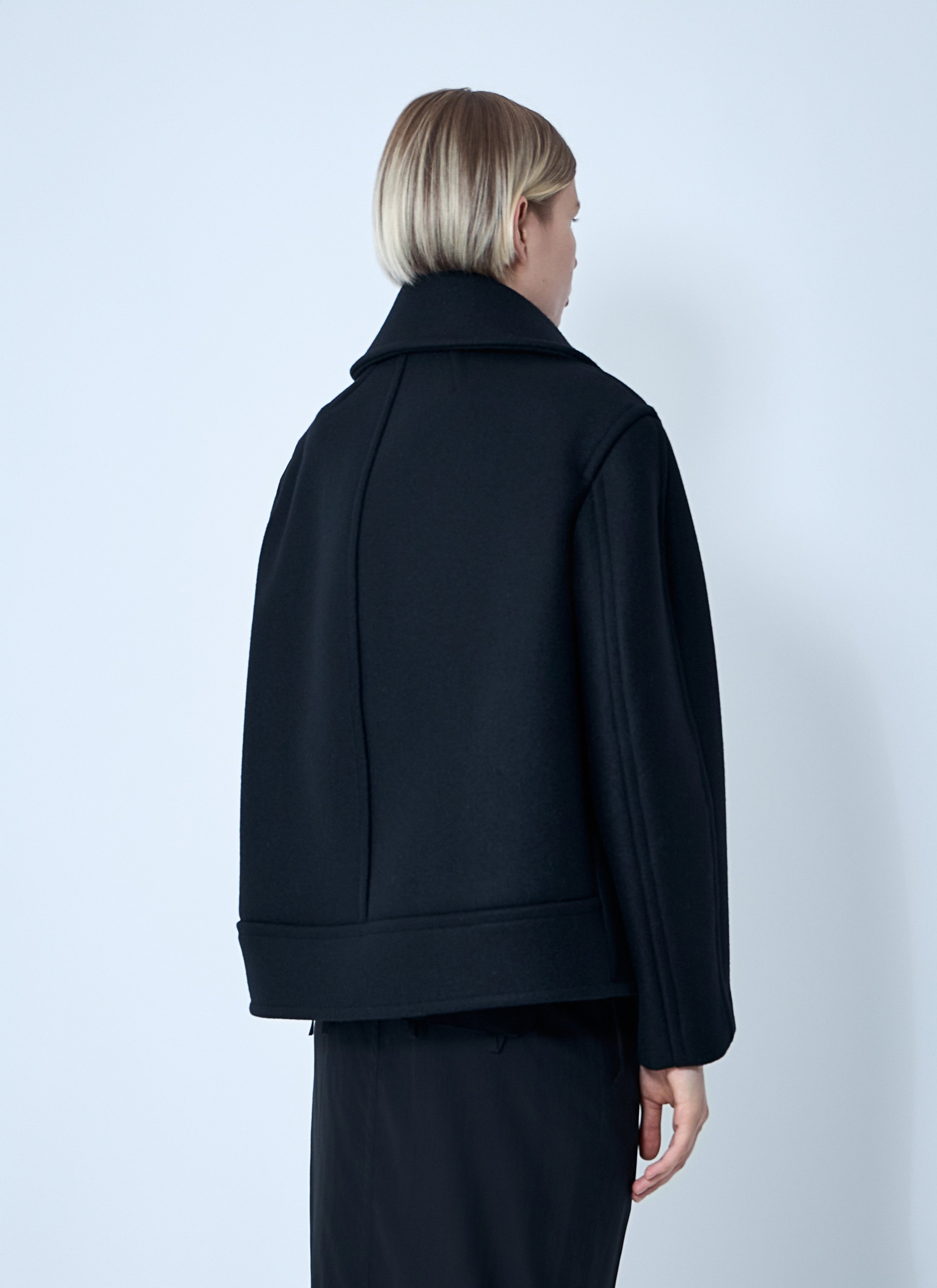Saint Laurent Women Wool Coat by Luosophy