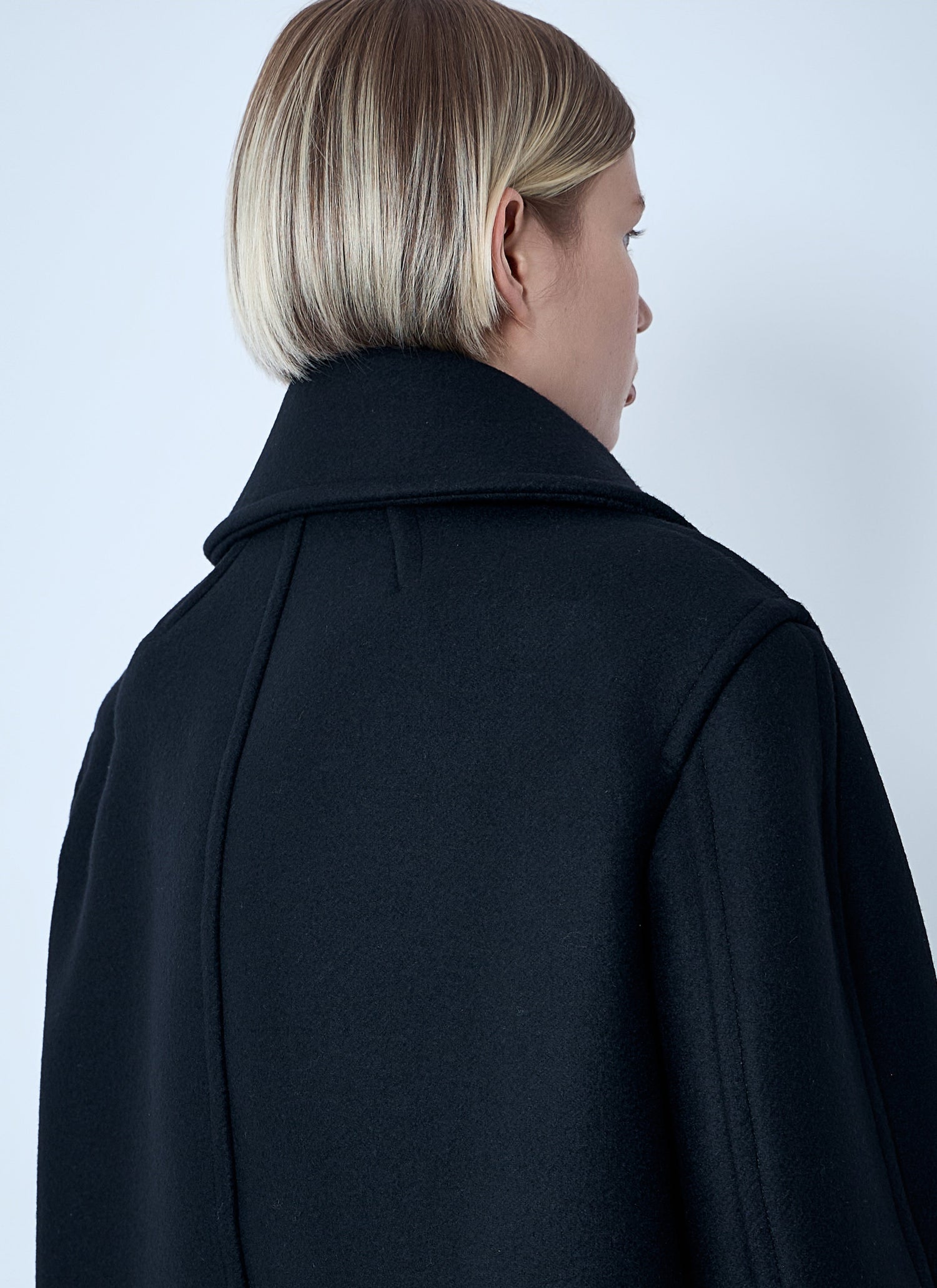 Saint Laurent Women Wool Coat by Luosophy