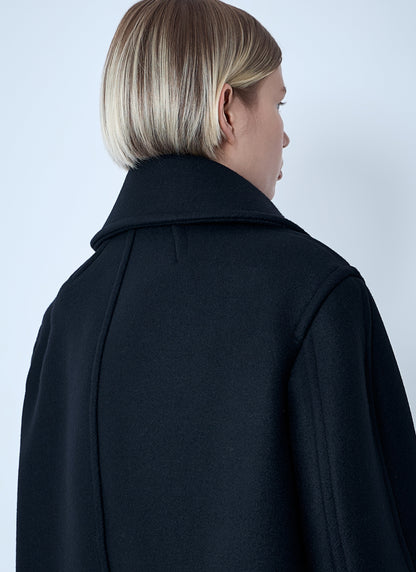 Saint Laurent Women Wool Coat by Luosophy