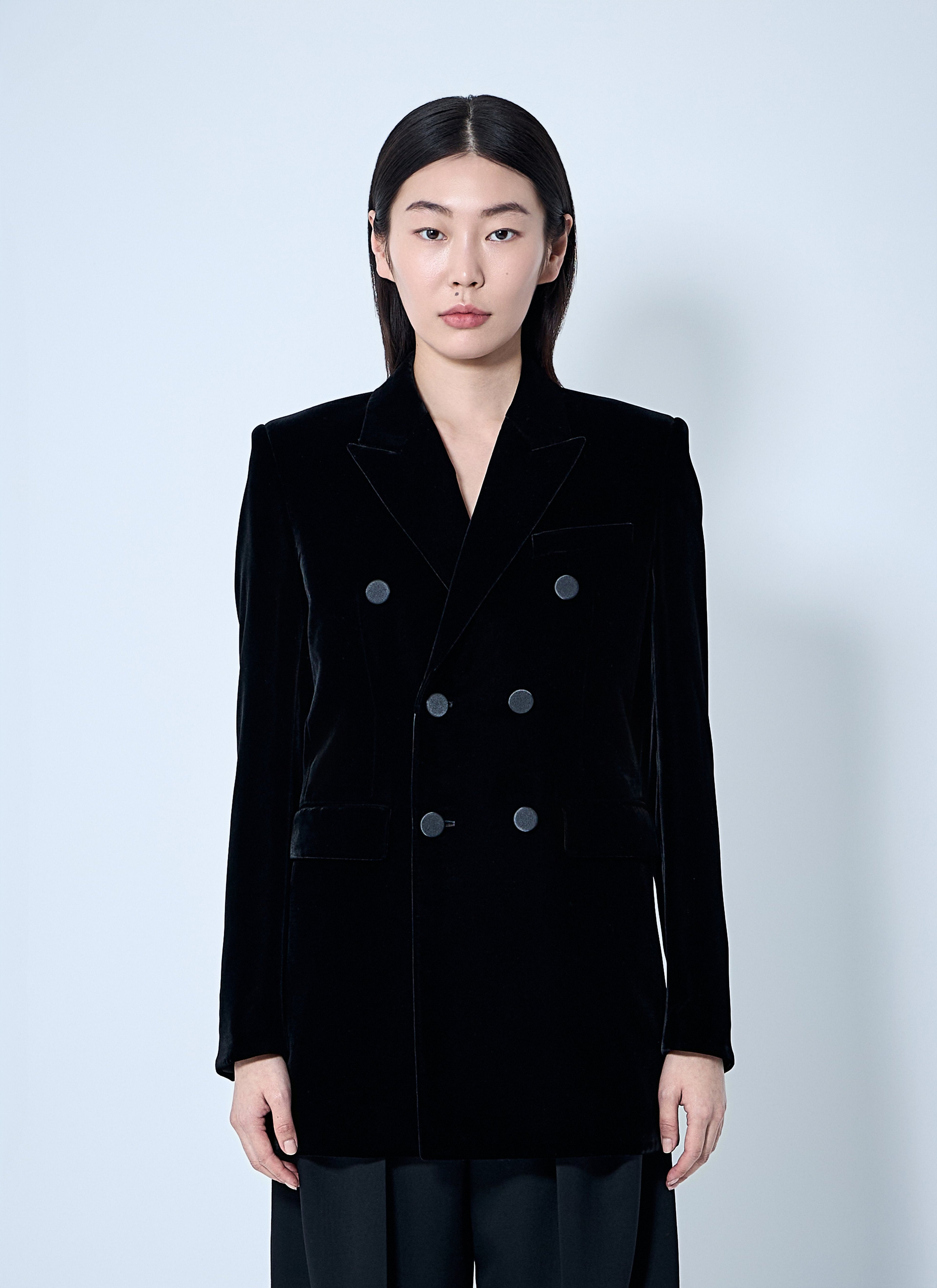 Saint Laurent Women Velvet Blazer by Luosophy