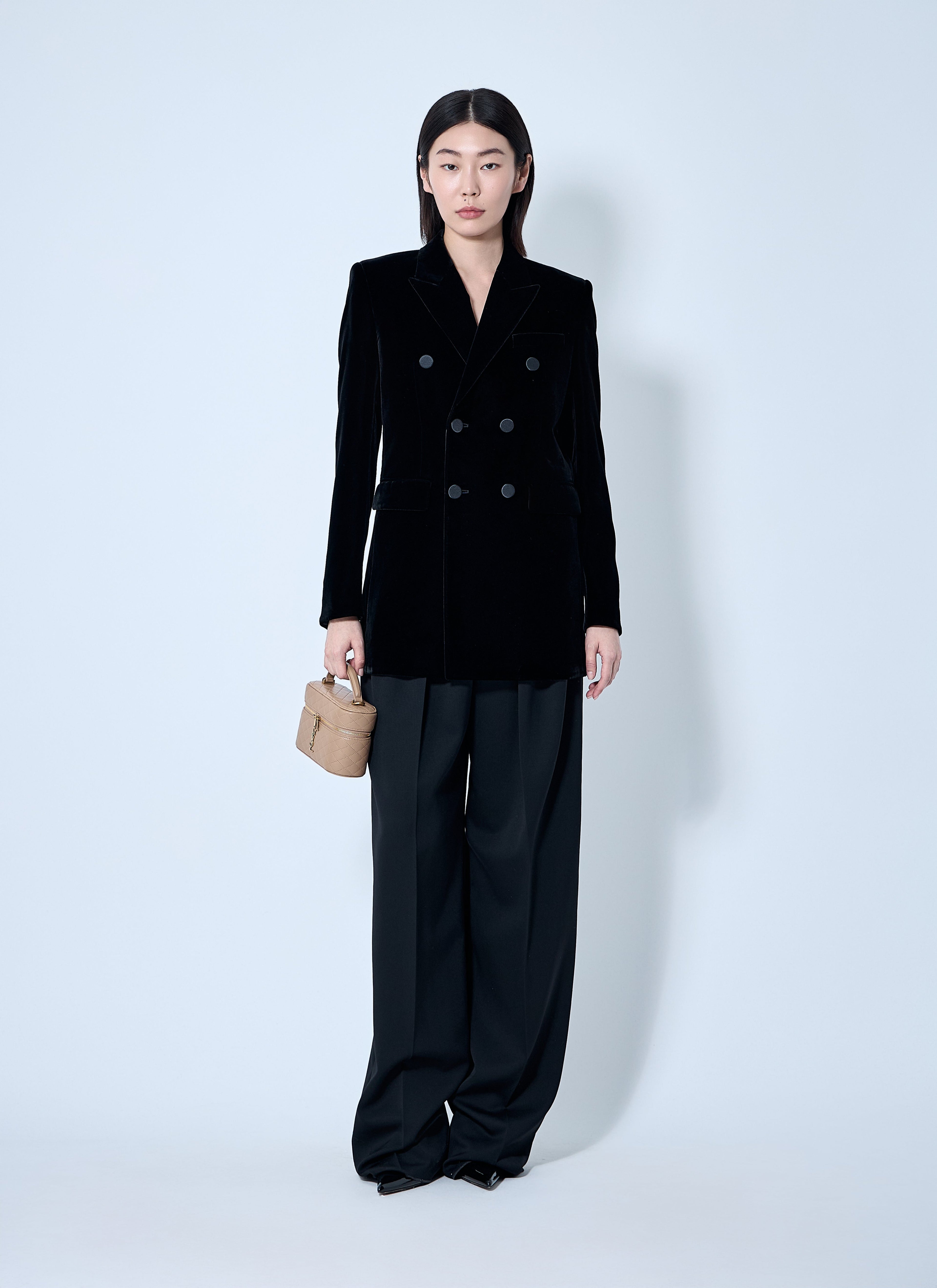Saint Laurent Women Velvet Blazer by Luosophy