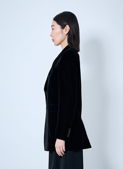 Saint Laurent Women Velvet Blazer by Luosophy