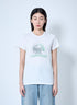 Saint Laurent Women Logo Motif T-Shirt by Luosophy