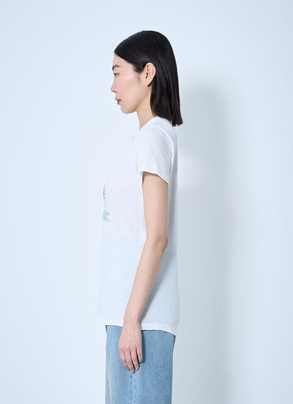 Saint Laurent Women Logo Motif T-Shirt by Luosophy