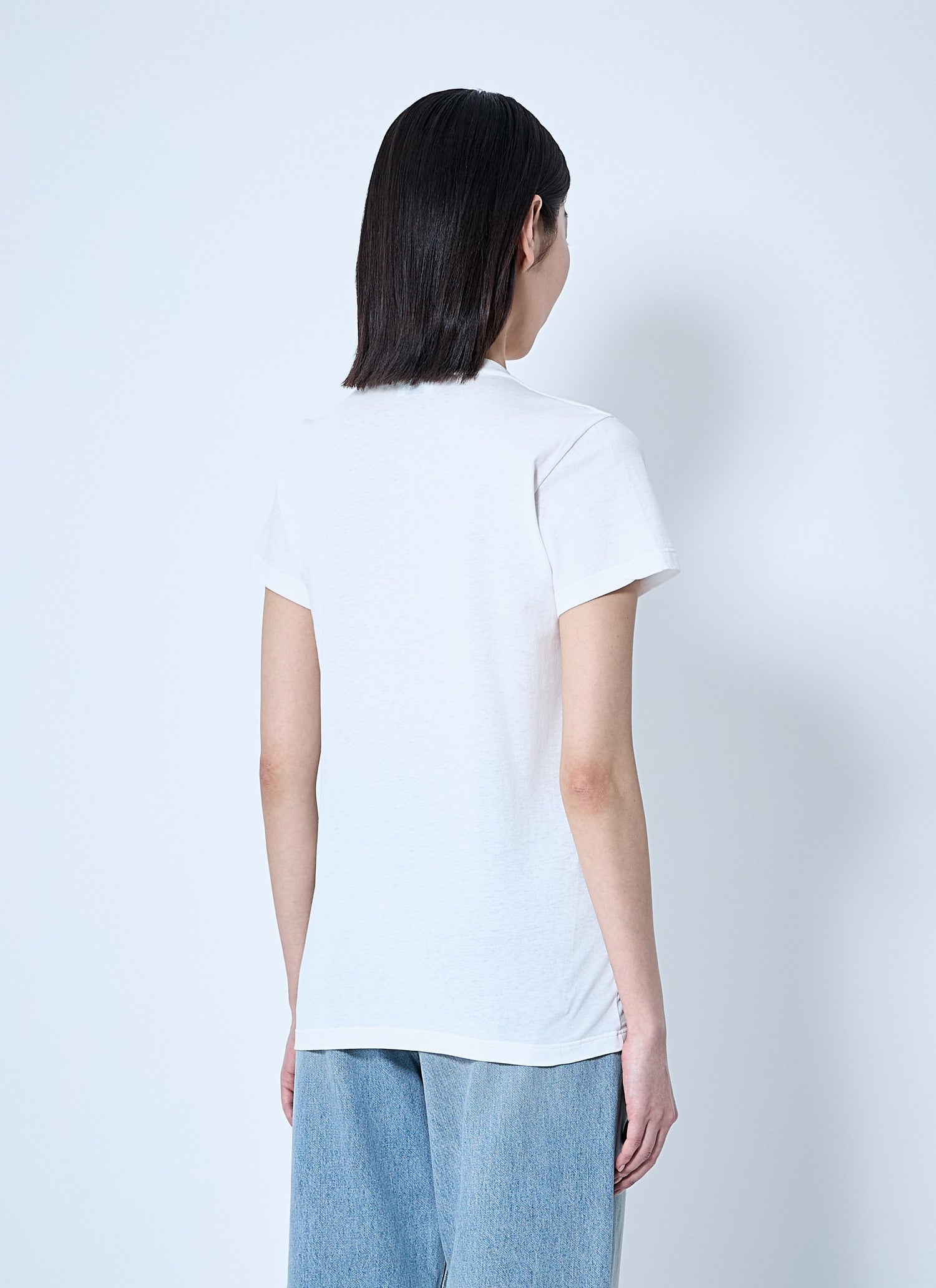 Saint Laurent Women Logo Motif T-Shirt by Luosophy