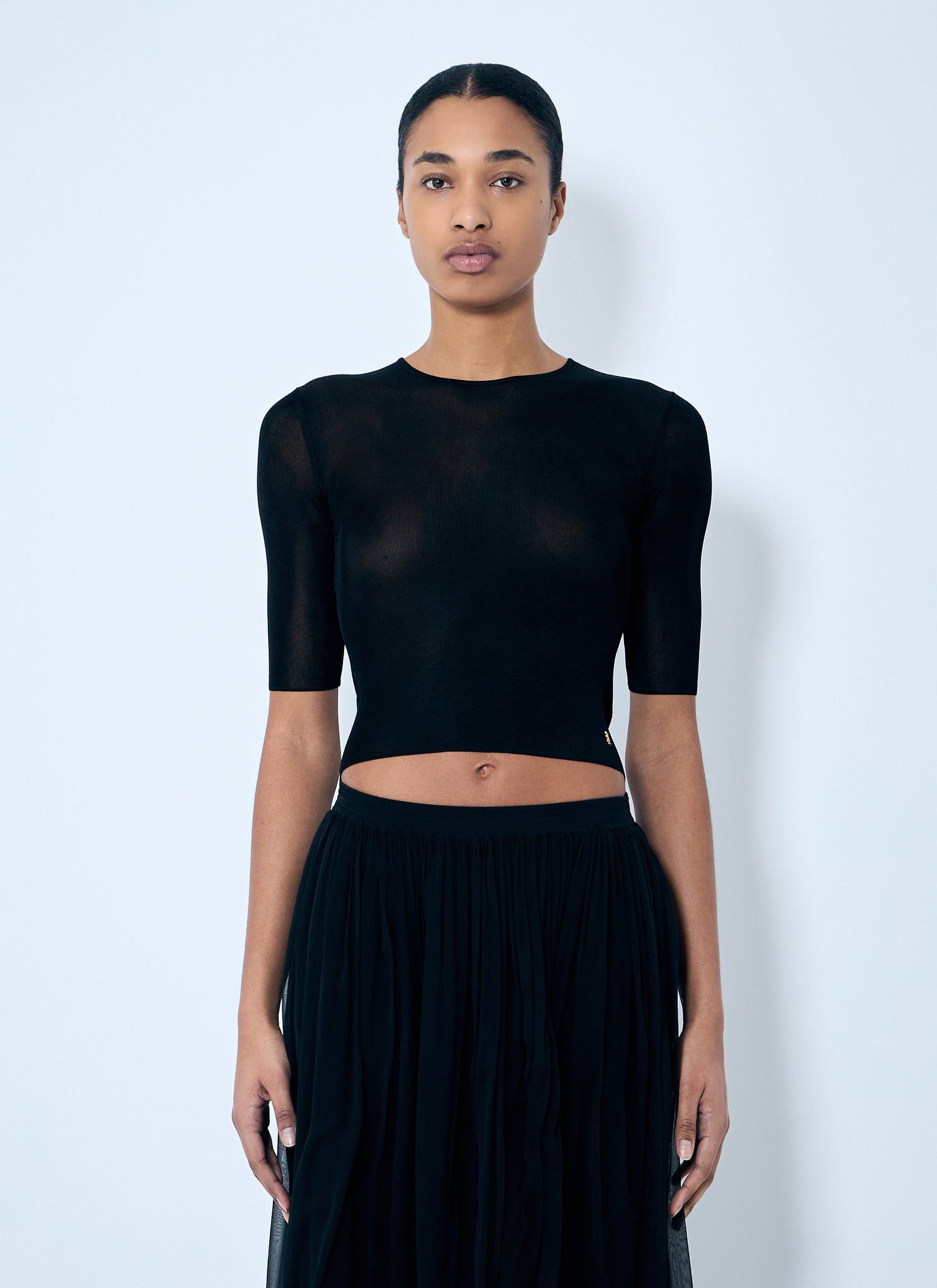 Saint Laurent Women Cassandre Knit Top by Luosophy