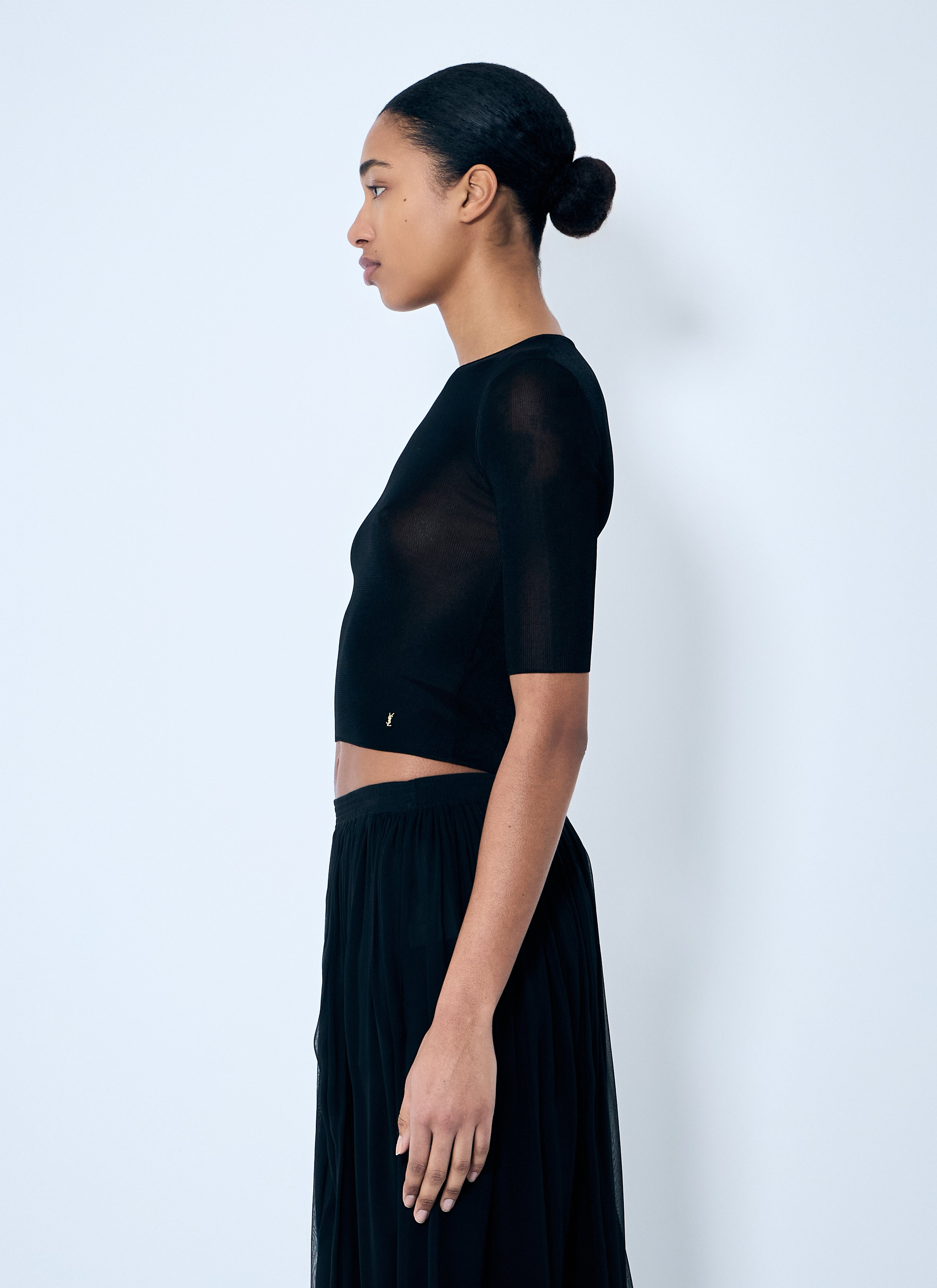 Saint Laurent Women Cassandre Knit Top by Luosophy