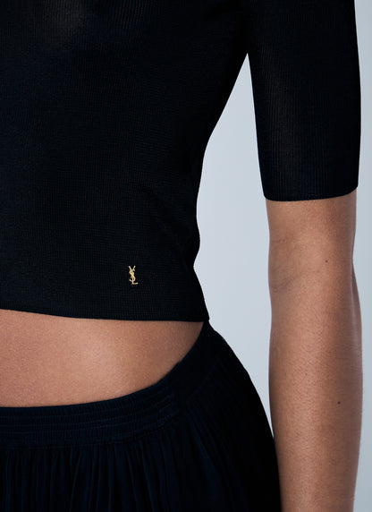 Saint Laurent Women Cassandre Knit Top by Luosophy