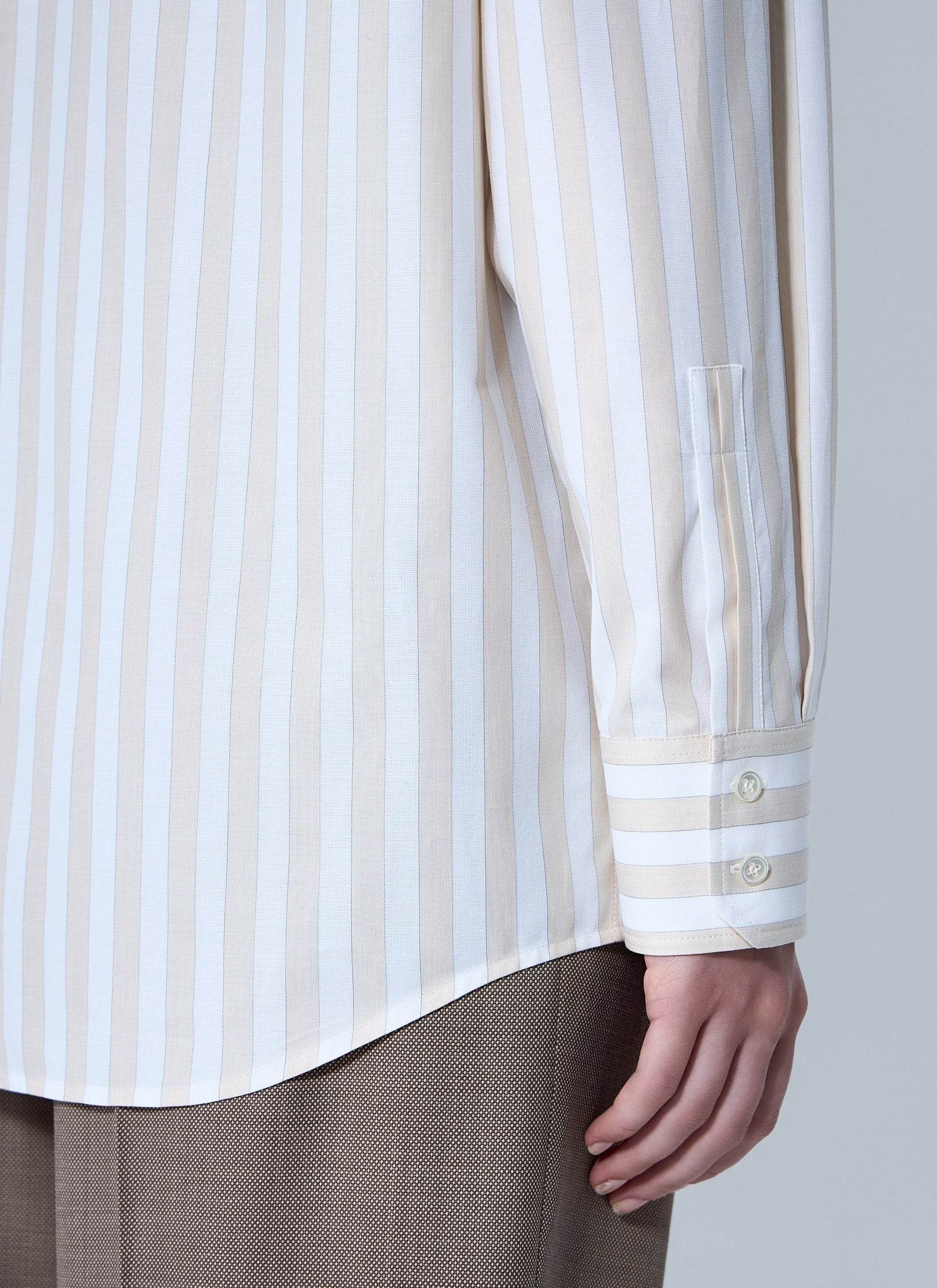 Saint Laurent Women Striped Button-Down Shirt by Luosophy
