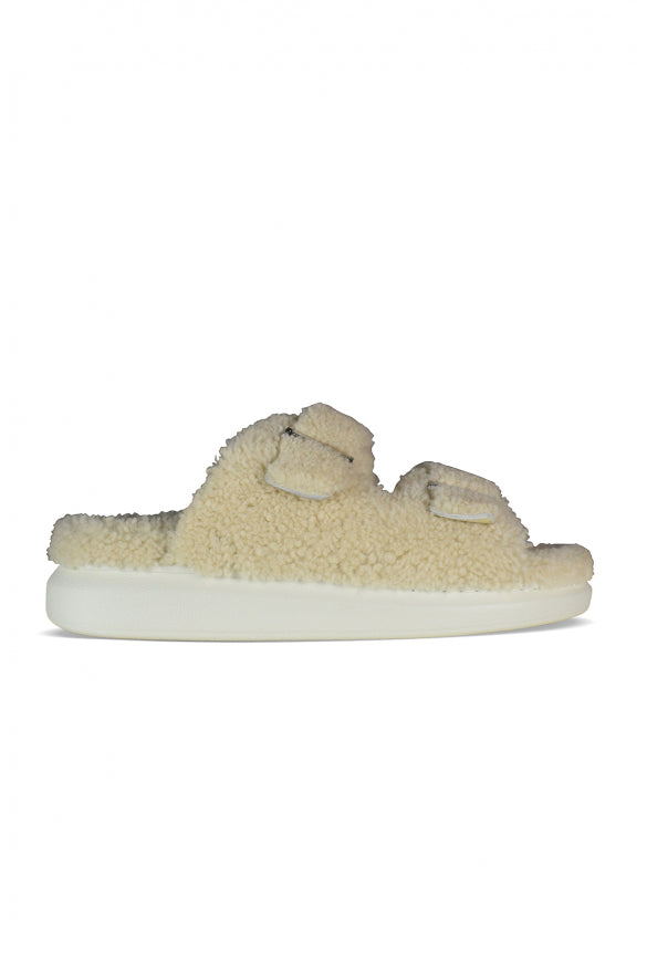 Alexander Mcqueen Men Shearling-Lined Slides by Luosophy