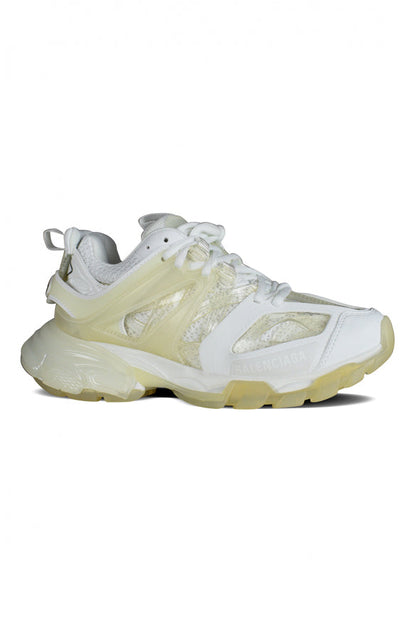 Balenciaga Women Track Sneakers White Transparent by Luosophy