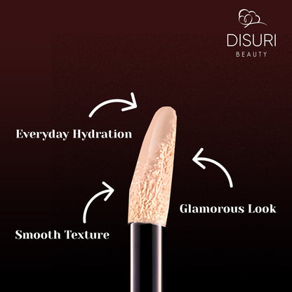 DISURI Beauty Glossy Blast Lip Gloss - Frosted Cake (M46)