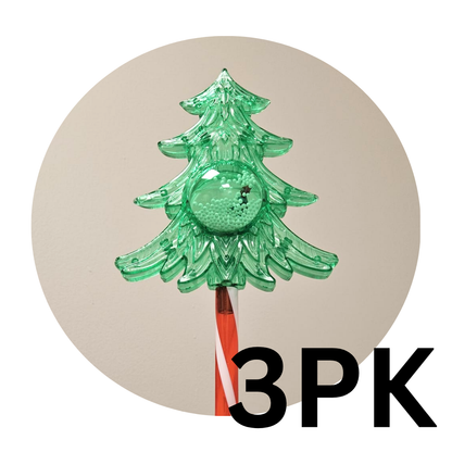 Solar Stake Holiday Lights – Peppermint (5-Pack) &amp; Christmas Tree (3-Pack) (AA2025-4-70 / AA2025-4-71)