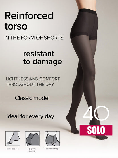 Tights Conte Solo 40 Den - Classic Pantyhose by TheRanok.com