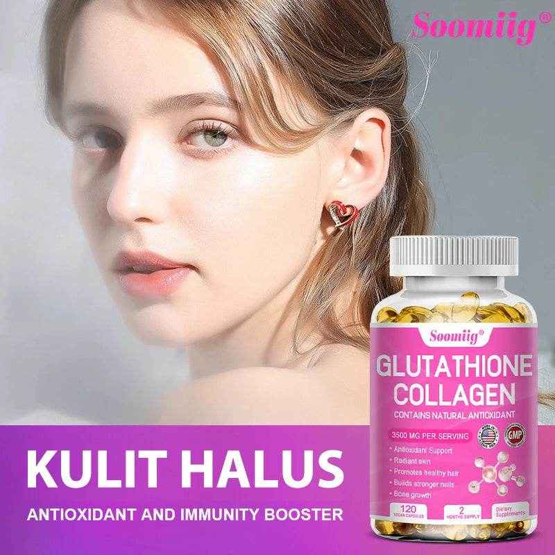 Collagen with Glutathione Supplement - 120 Capsules
