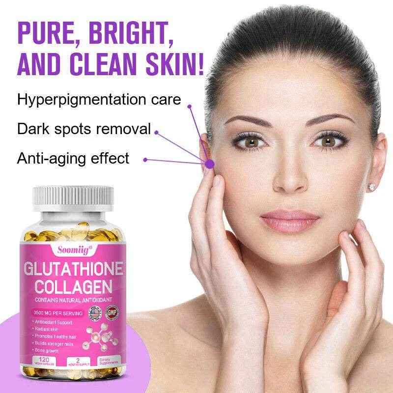 Collagen with Glutathione Supplement - 120 Capsules