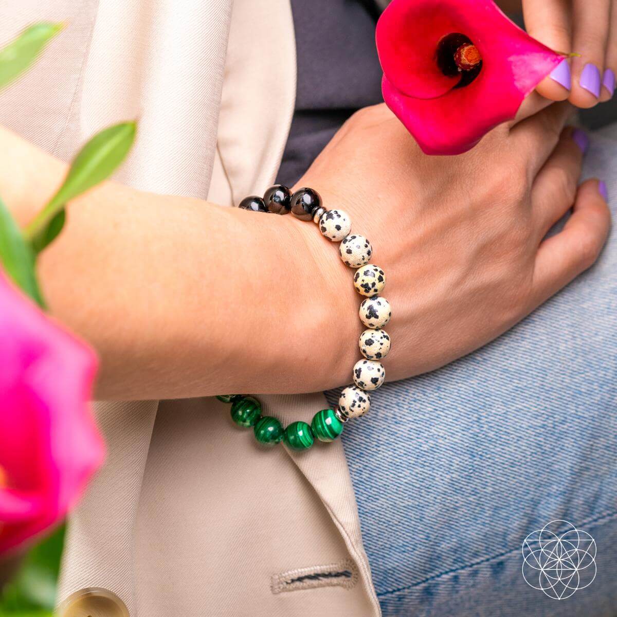 Soul Reset: Dalmatian Jasper Bracelet Of Healing - DestGlow