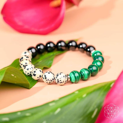 Soul Reset: Dalmatian Jasper Bracelet Of Healing - DestGlow